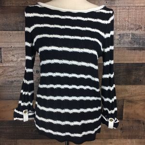 Jones New York Black & White Sweater Medium